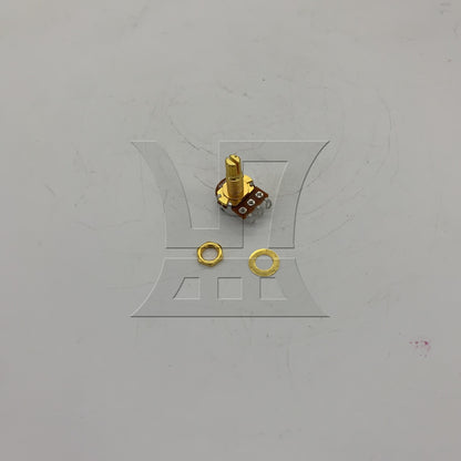 BQLZR 1pc B500K Potentiometer 18mm Long Axis Gold Electric Guitar Bass Potentiometer Tone Volume Knob