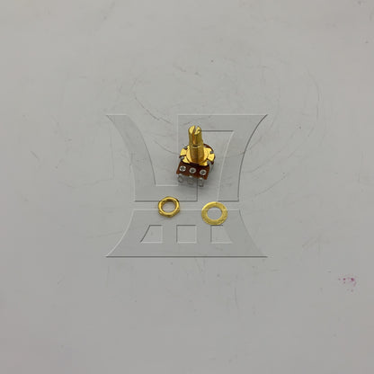 BQLZR 1pc B500K Potentiometer 18mm Long Axis Gold Electric Guitar Bass Potentiometer Tone Volume Knob