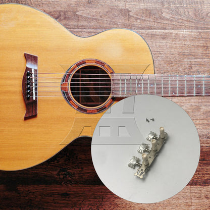 BQLZR 1pc Classical Guitar Pearl Flower Head Plastic Column Triple Tuner Peg Chrome Right for Classical Guitar