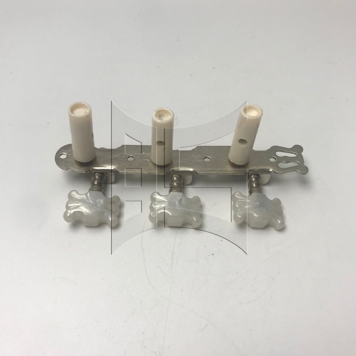 BQLZR 1pc Classical Guitar Pearl Flower Head Plastic Column Triple Tuner Peg Chrome Right for Classical Guitar