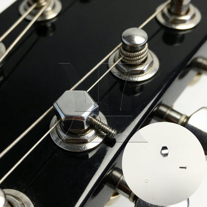 BQLZR 1pc Square Guitar Tuner Button Chrome Folk Guitar Electric Guitar Knob Knob Head Chord