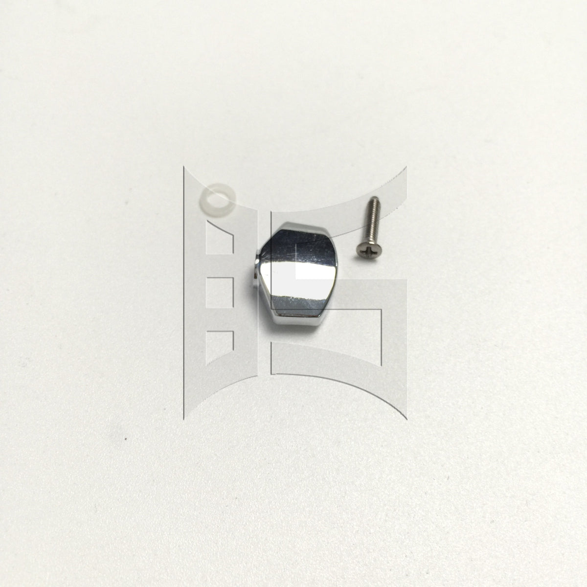 BQLZR 1pc Square Guitar Tuner Button Chrome Folk Guitar Electric Guitar Knob Knob Head Chord