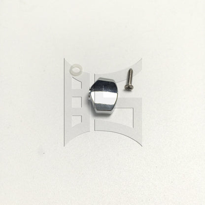 BQLZR 1pc Square Guitar Tuner Button Chrome Folk Guitar Electric Guitar Knob Knob Head Chord