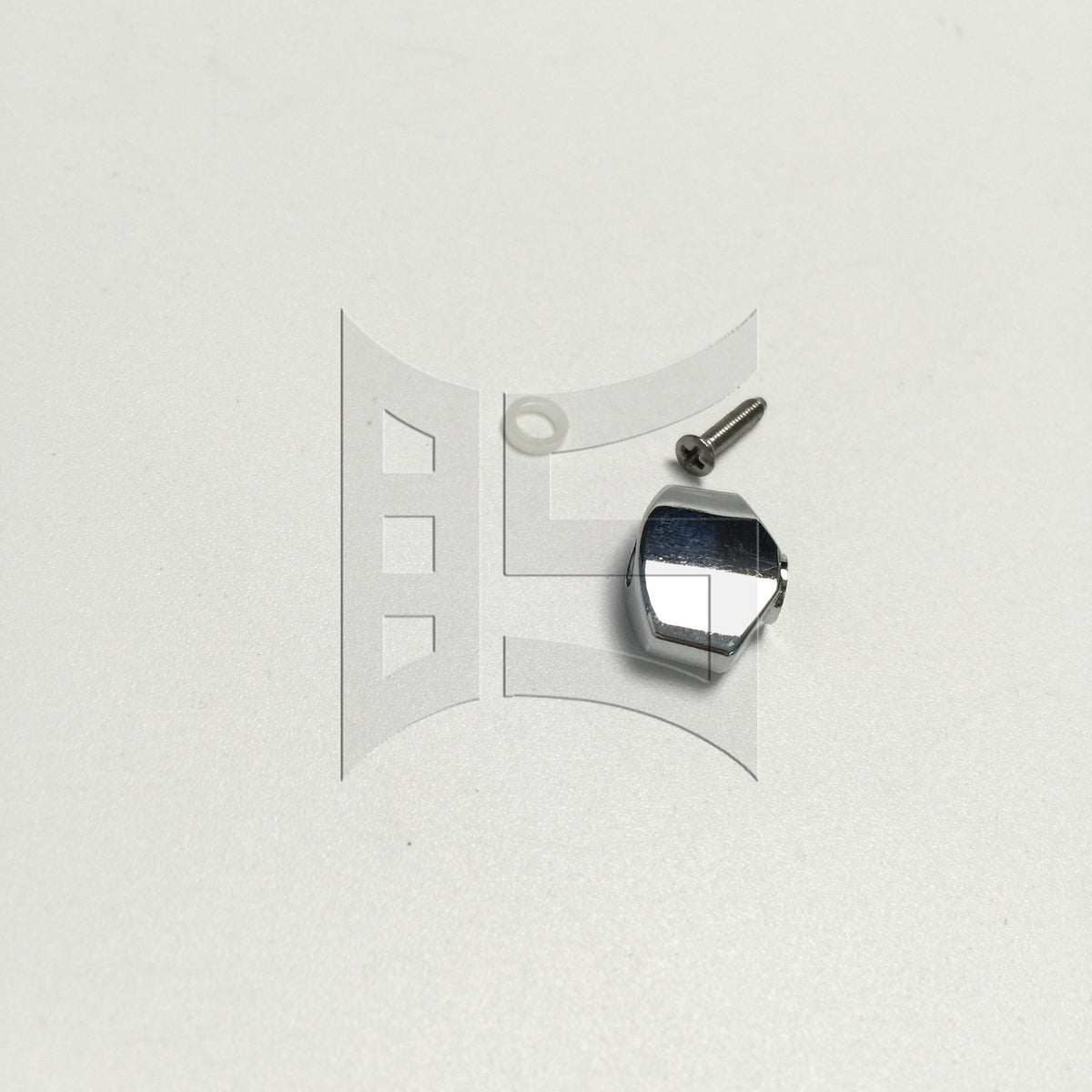 BQLZR 1pc Square Guitar Tuner Button Chrome Folk Guitar Electric Guitar Knob Knob Head Chord