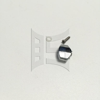 BQLZR 1pc Square Guitar Tuner Button Chrome Folk Guitar Electric Guitar Knob Knob Head Chord