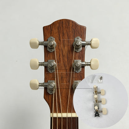 BQLZR 1pc Classical Guitar Tuning Peg White 3R Classical Guitar Winder Buttons