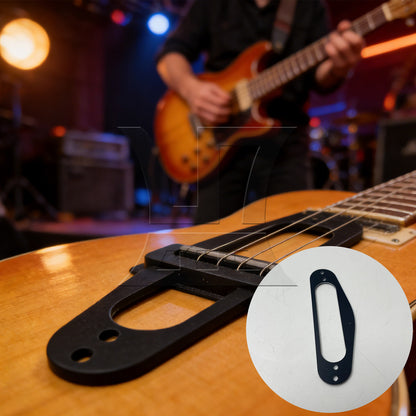 BQLZR 1pc Single Coil Pickup Frame Black Electric Guitar Pickup Border Frame