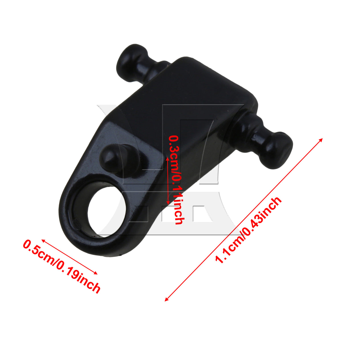 BQLZR 1pc Guitar Roller String Tree Retainer Black Electric Guitar Ball-Type String Pressing Buckle Head Nail Accessories