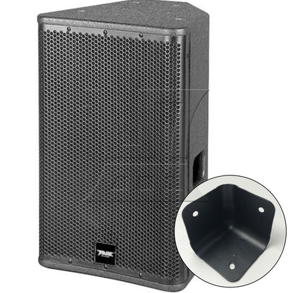 BQLZR 1pc Metal Speaker Edge Corner Black for Wooden Objects