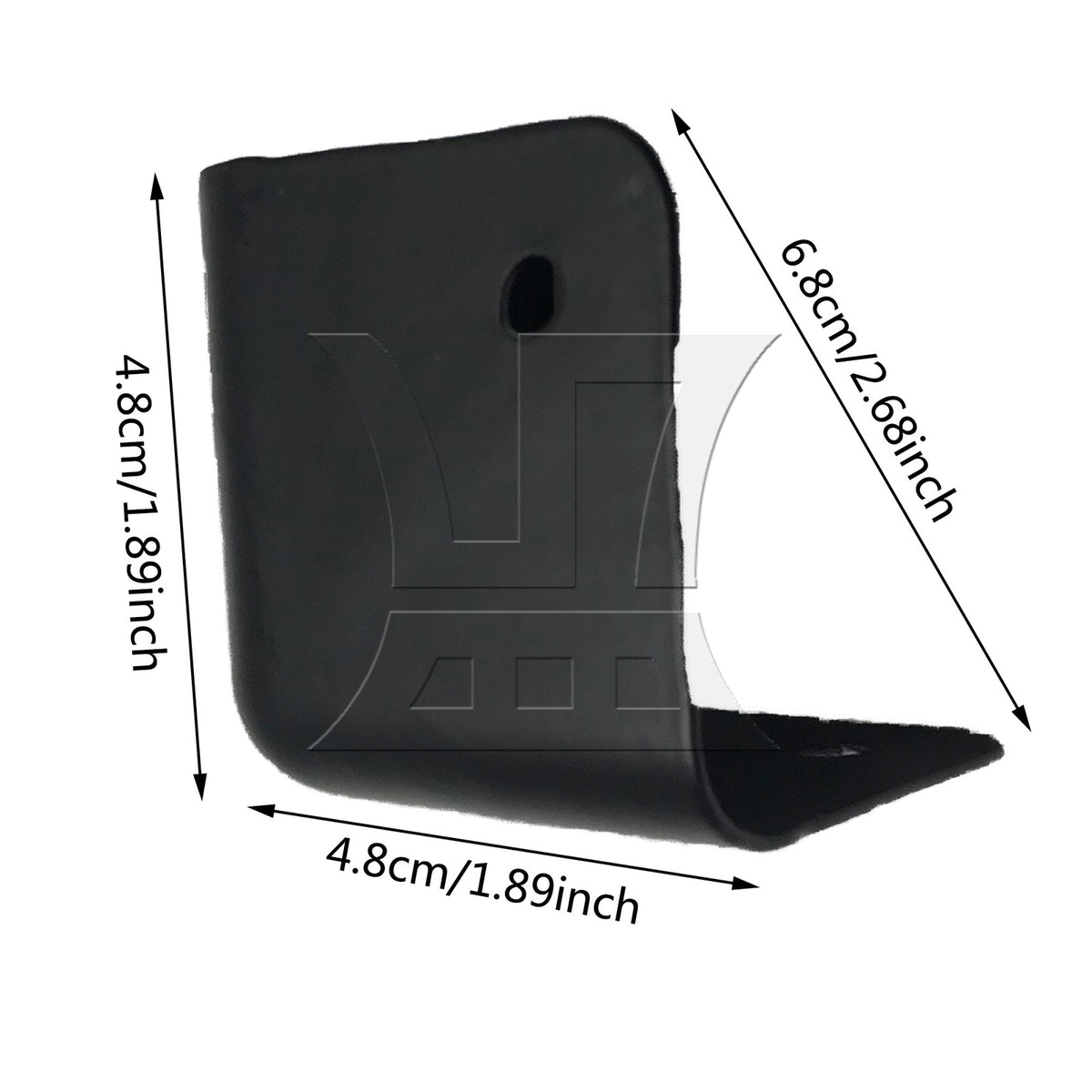 BQLZR 1pc Metal Speaker Edge Corner Black for Wooden Objects