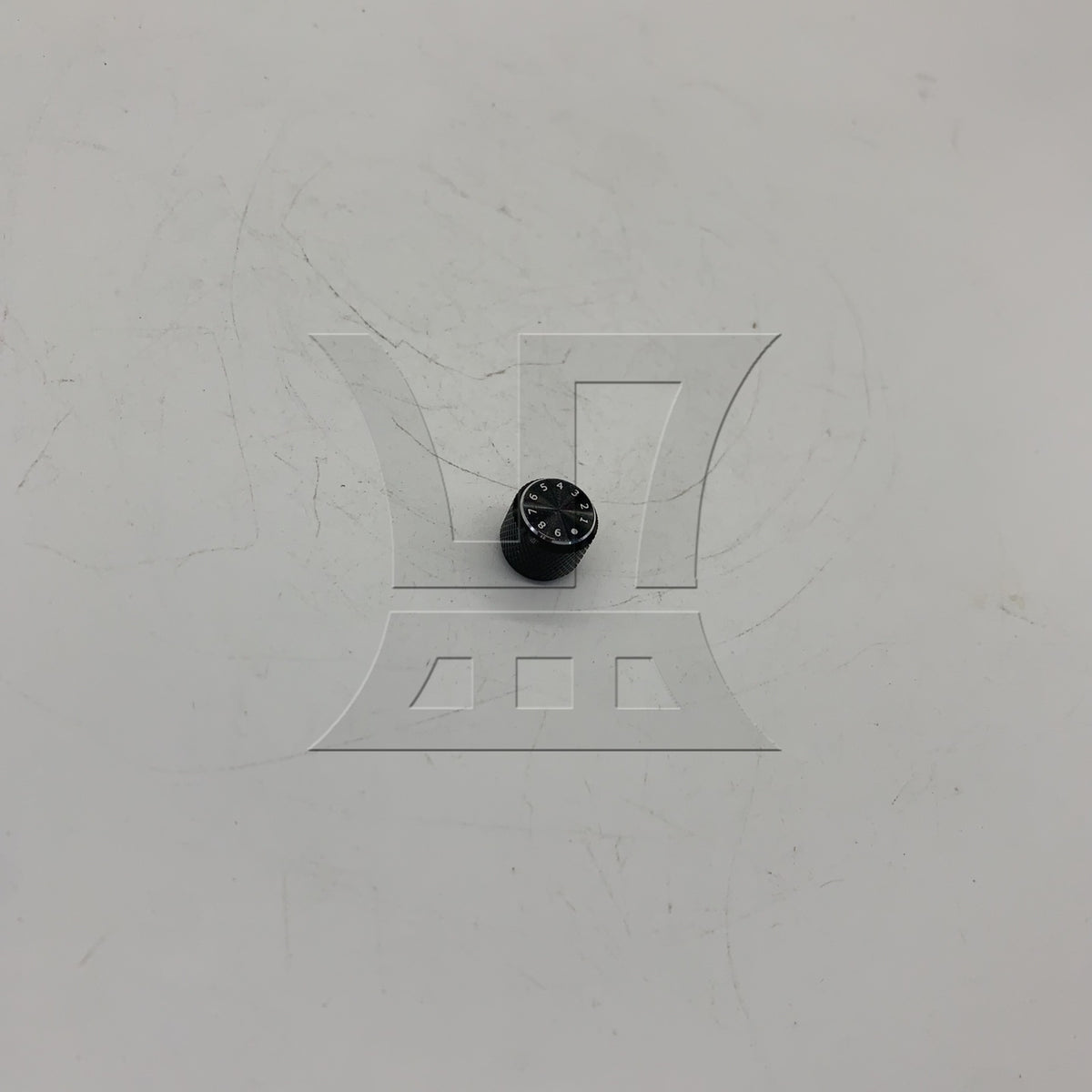 BQLZR 1pc Aluminum Knurled Effect Pedal Knob 12.5 x 11 x 6mm Black Electric Guitar Volume Tone Knob Cap
