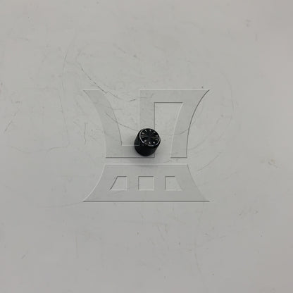 BQLZR 1pc Aluminum Knurled Effect Pedal Knob 12.5 x 11 x 6mm Black Electric Guitar Volume Tone Knob Cap