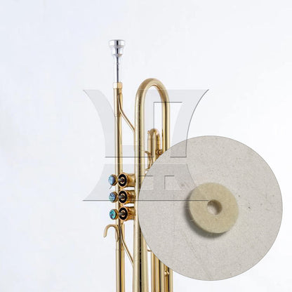 BQLZR 1pc Trumpet White Felt Washer White Pads Felt Gaskets