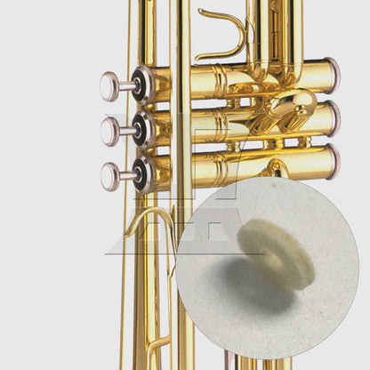 BQLZR 1pc Trumpet White Felt Washer White Pads Felt Gaskets