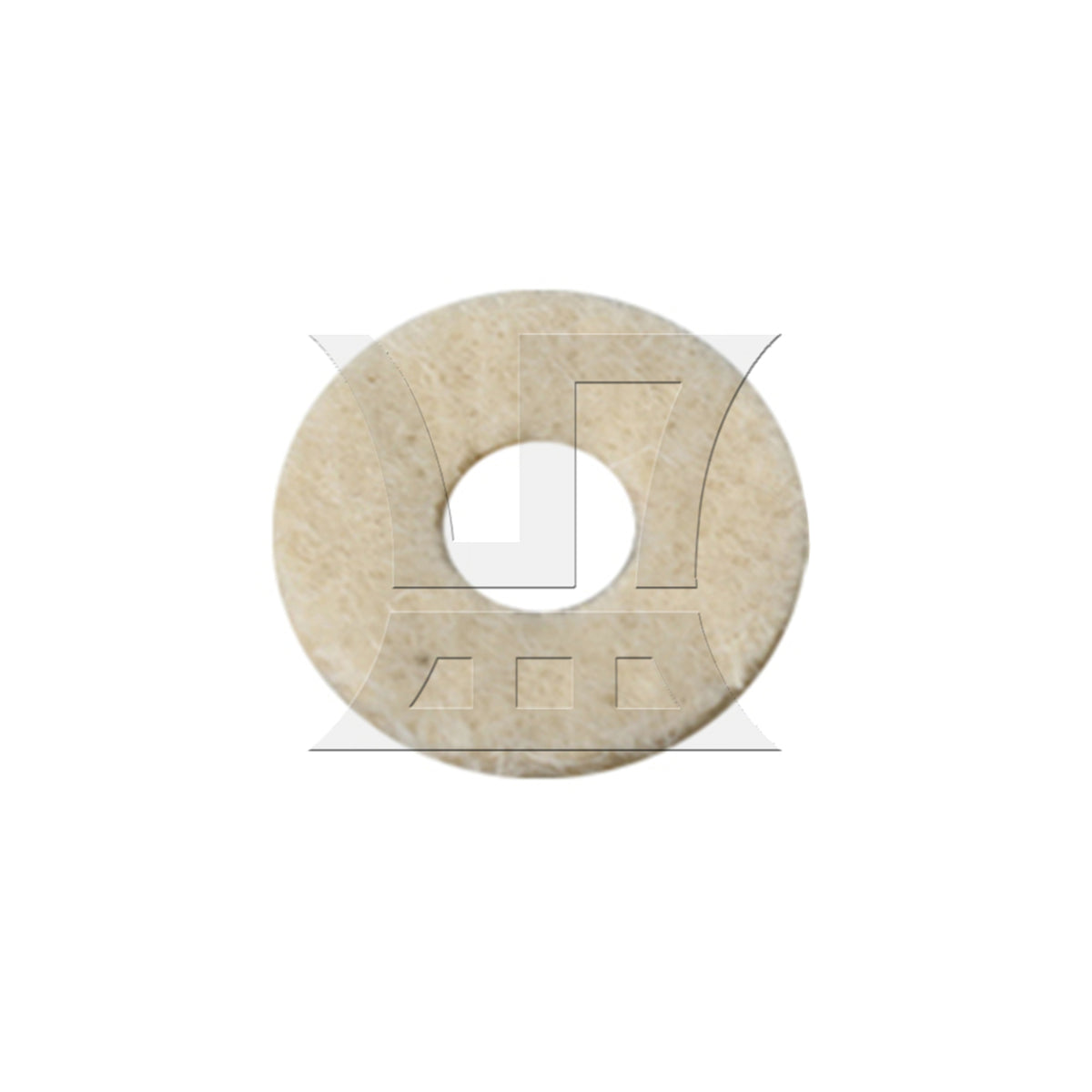 BQLZR 1pc Trumpet White Felt Washer White Pads Felt Gaskets