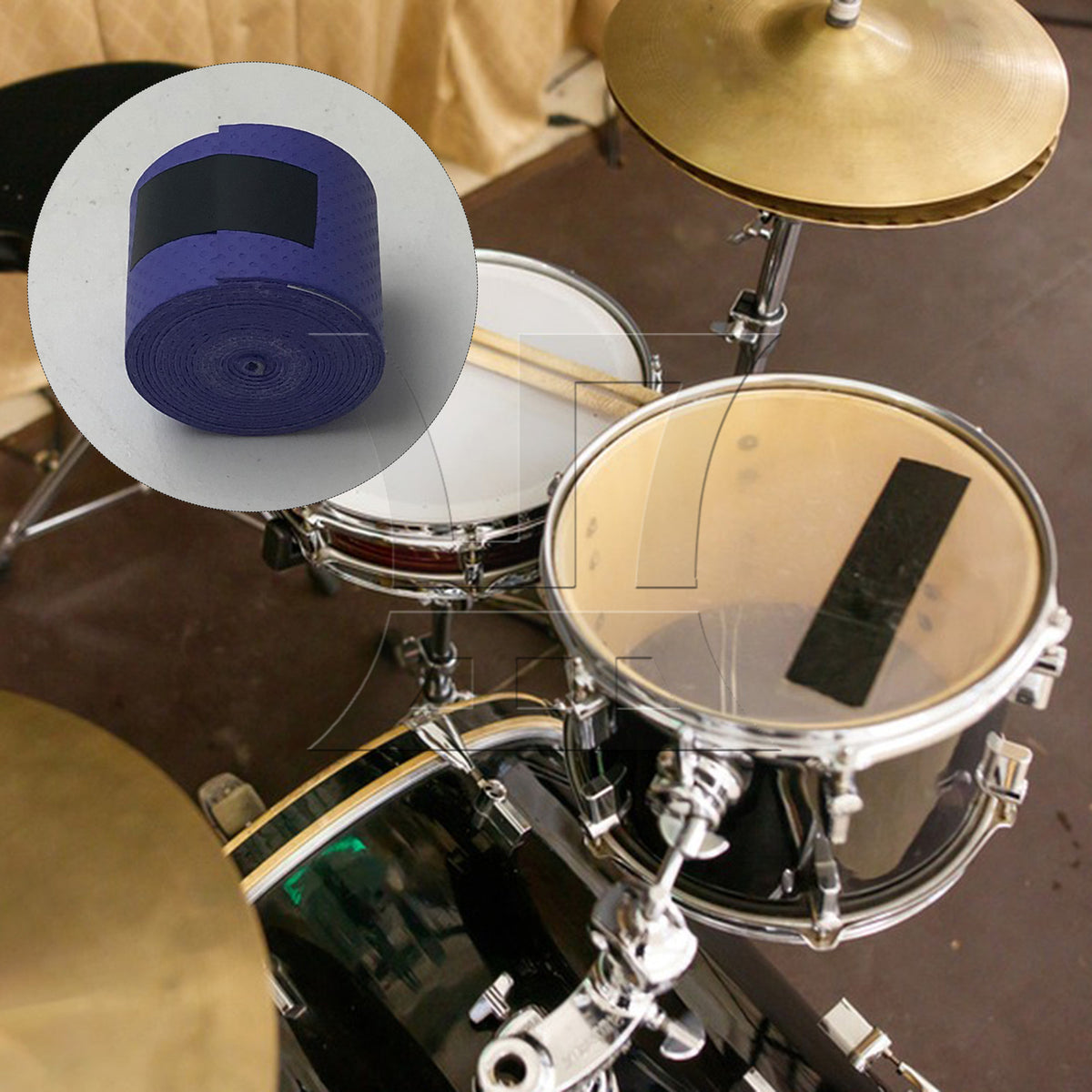 BQLZR 1pc Drum Stick Tape Purple Sweat-Proof And Anti-Slip Straps