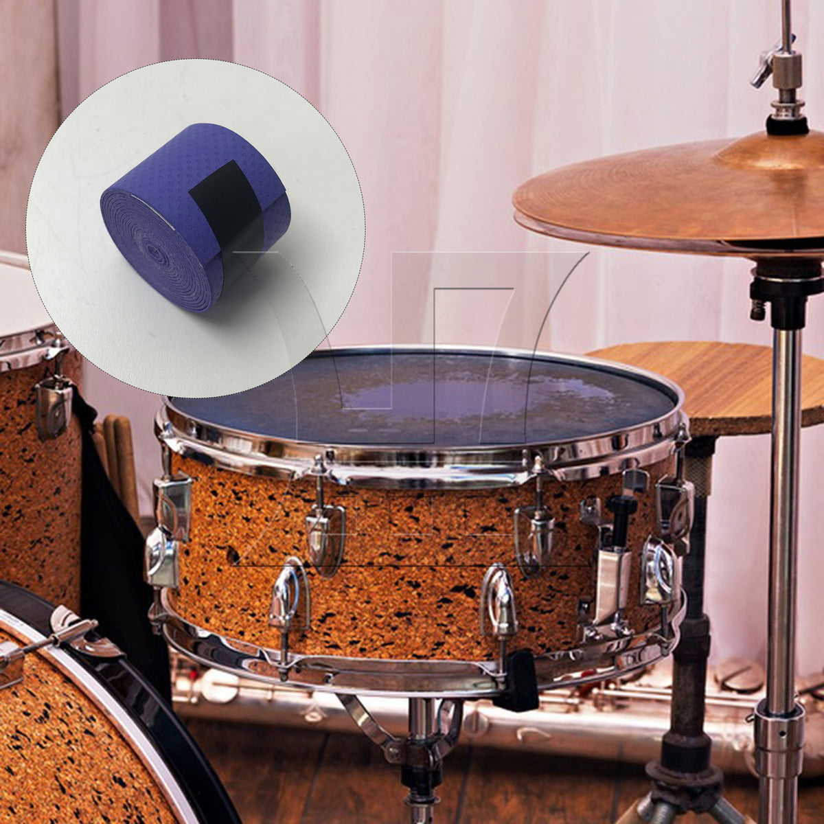 BQLZR 1pc Drum Stick Tape Purple Sweat-Proof And Anti-Slip Straps