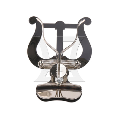 BQLZR Silver Clamp On Holder Clip Marching Lyre for Trombone Part 4.53 x 3.35 Inch