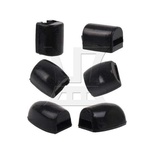 6 Pieces Saxophone Side Key Pads Cushions for DIY Repairing Black 0.63"x0.51"
