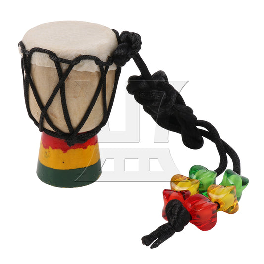 Djembe Drum Necklaces Hand Drums Necklaces Wooden 1.18" Dia for Music Lovers