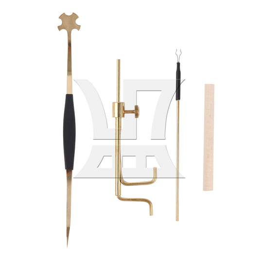 4 Pieces S Style Sound Post Setter for Violin Luthier Install Repair Tool Set