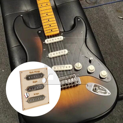 BQLZR 3 Pieces Electric Guitar Pickup 8.7K/9.1k/9.9k ohms 48/50/52mm for Blues Set