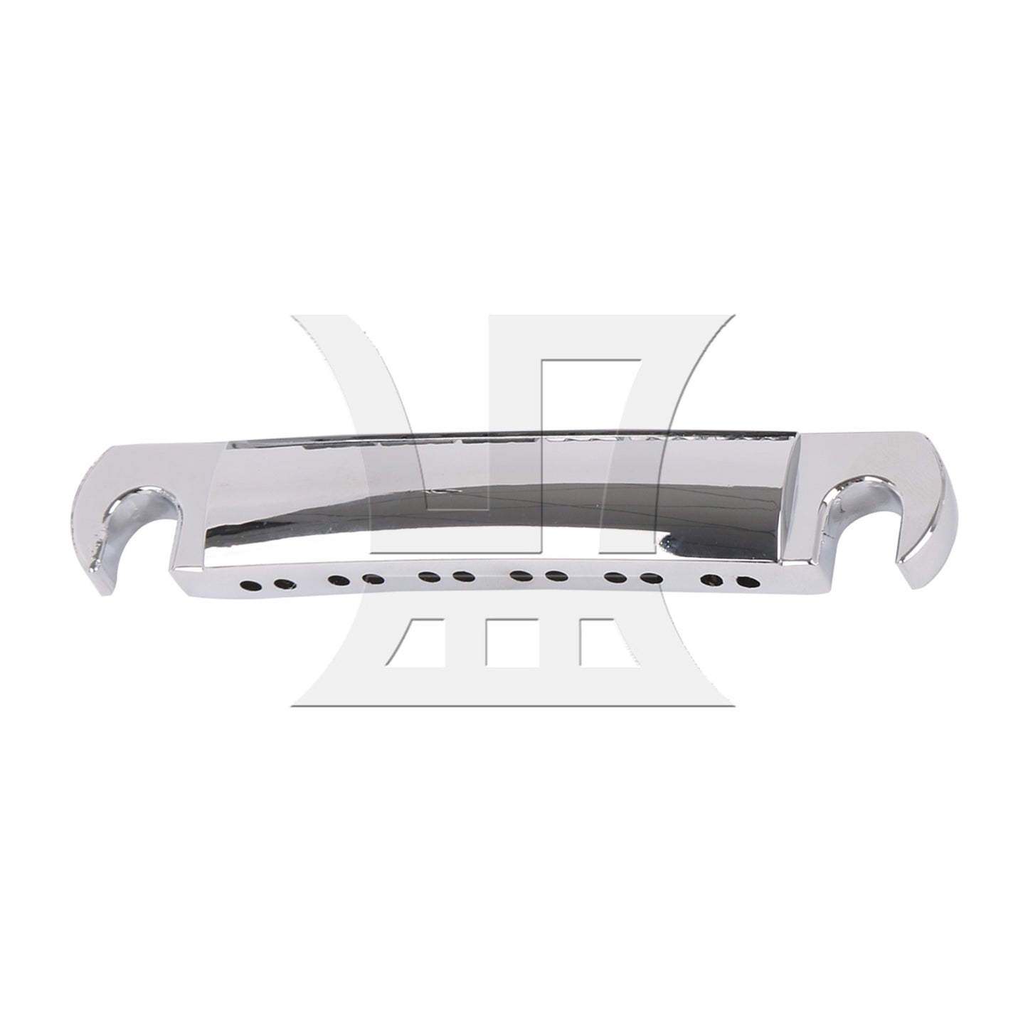 2 Pieces Silver 12 String Guitar Roller Saddle Bridge and Tailpiece Combo Set