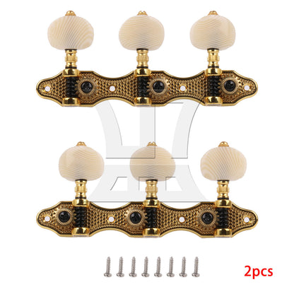 BQLZR 2pcs Classical Guitar Tri-String Tuner Peg Guitar Accessories