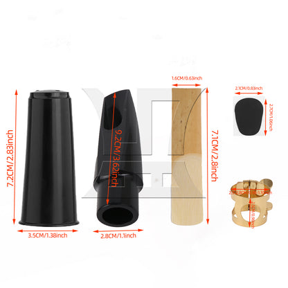 BQLZR 1set Alto Saxophone Mouthpiece Kit for Stage Performance