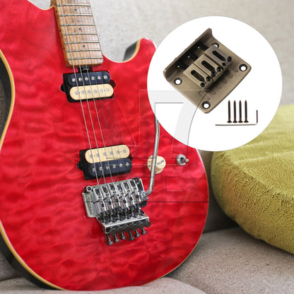 BQLZR 1pc Three String Electric Guitar Bridge Retro Color Guitar Accessories