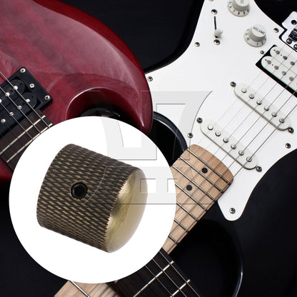 BQLZR 2pcs Electirc Guitar Base Volume knob with Hole Retro Color Guitar Bass Accessories