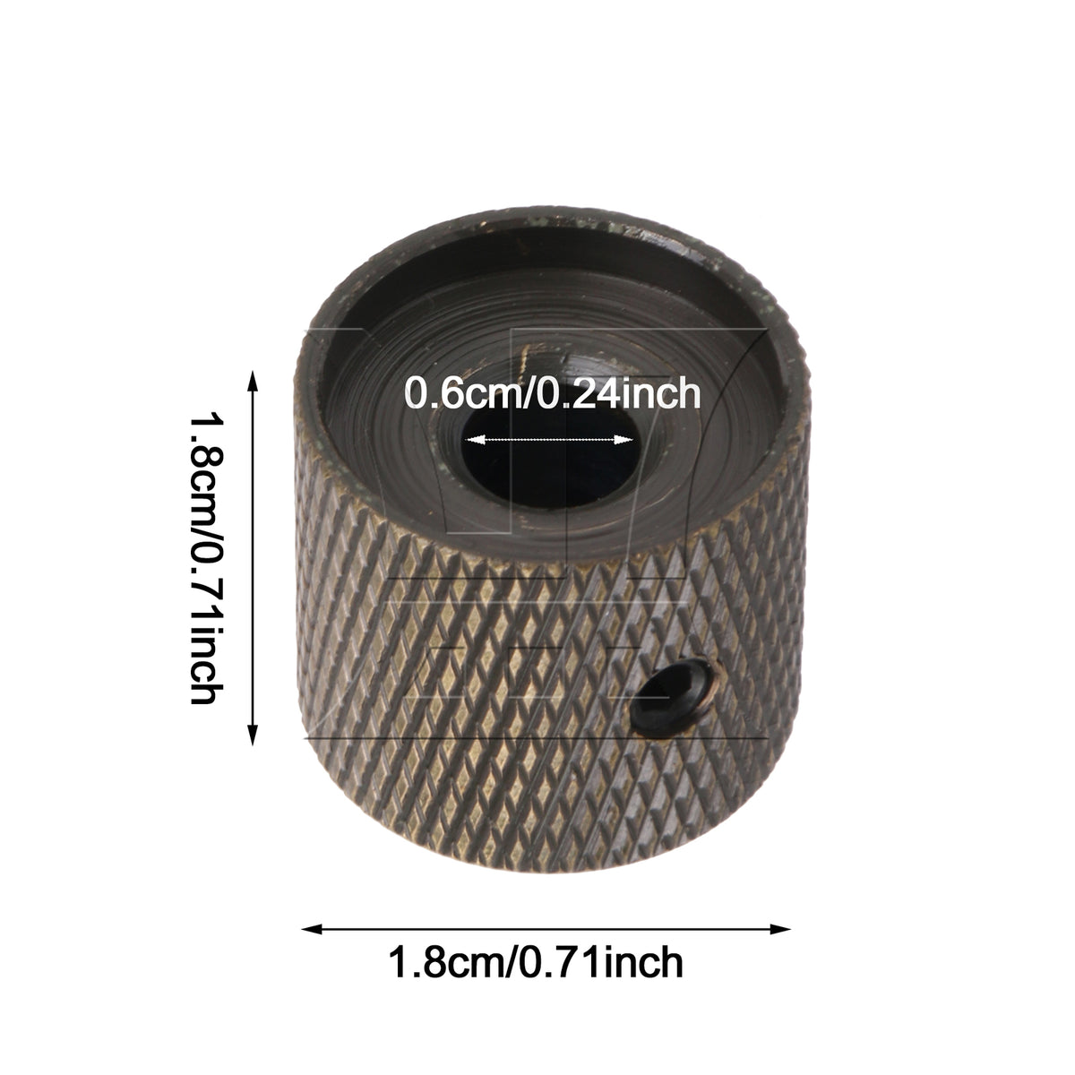 BQLZR 2pcs Electirc Guitar Base Volume knob with Hole Retro Color Guitar Bass Accessories