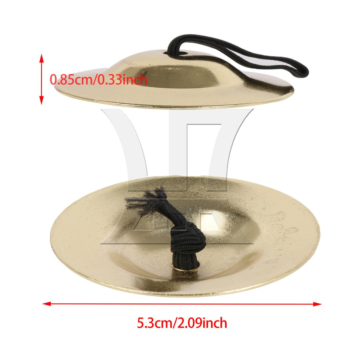 BQLZR 1set Finger Cymbals Gold Belly Dance Finger Cymbal