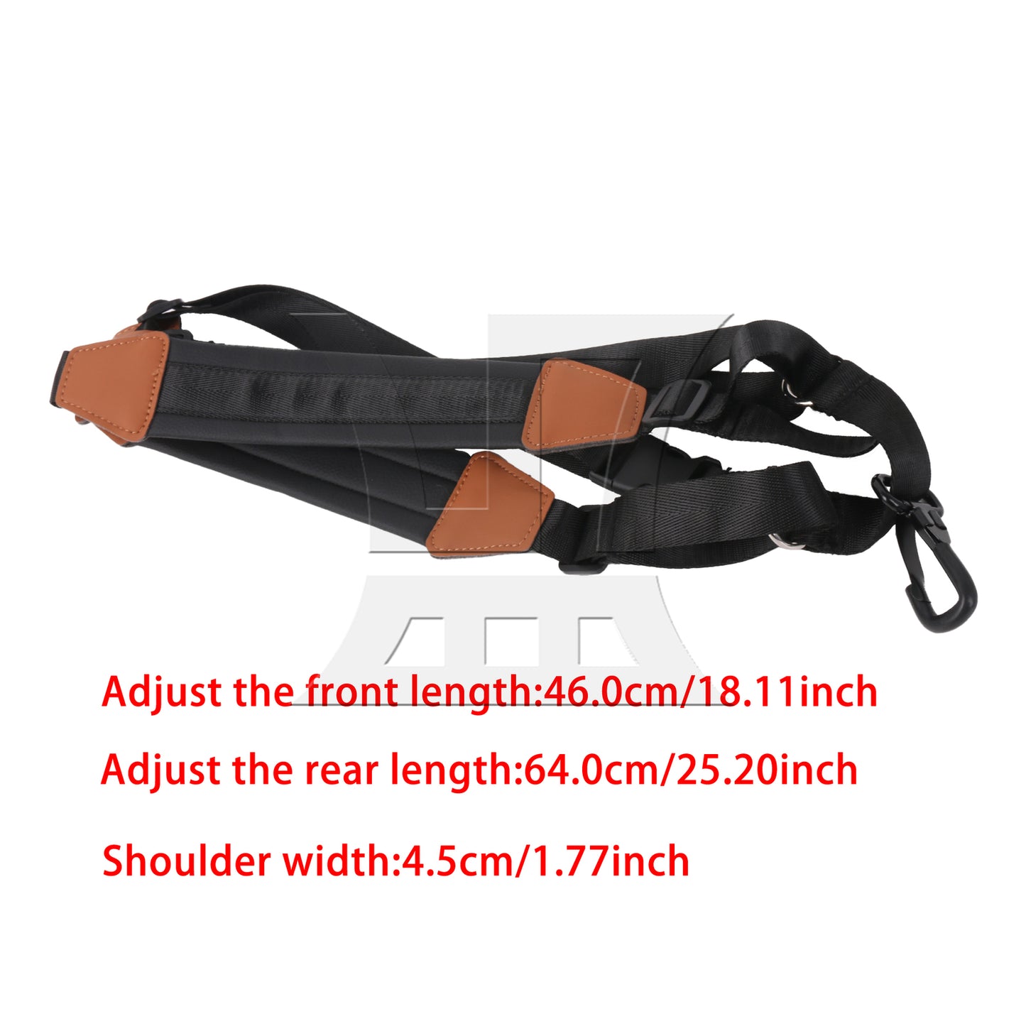 BQLZR 1pc Universal Saxophone Harness Strap Black High Elastic Shoulder Strap Large Size
