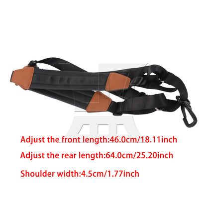 BQLZR 1pc Universal Saxophone Harness Strap Black High Elastic Shoulder Strap Large Size