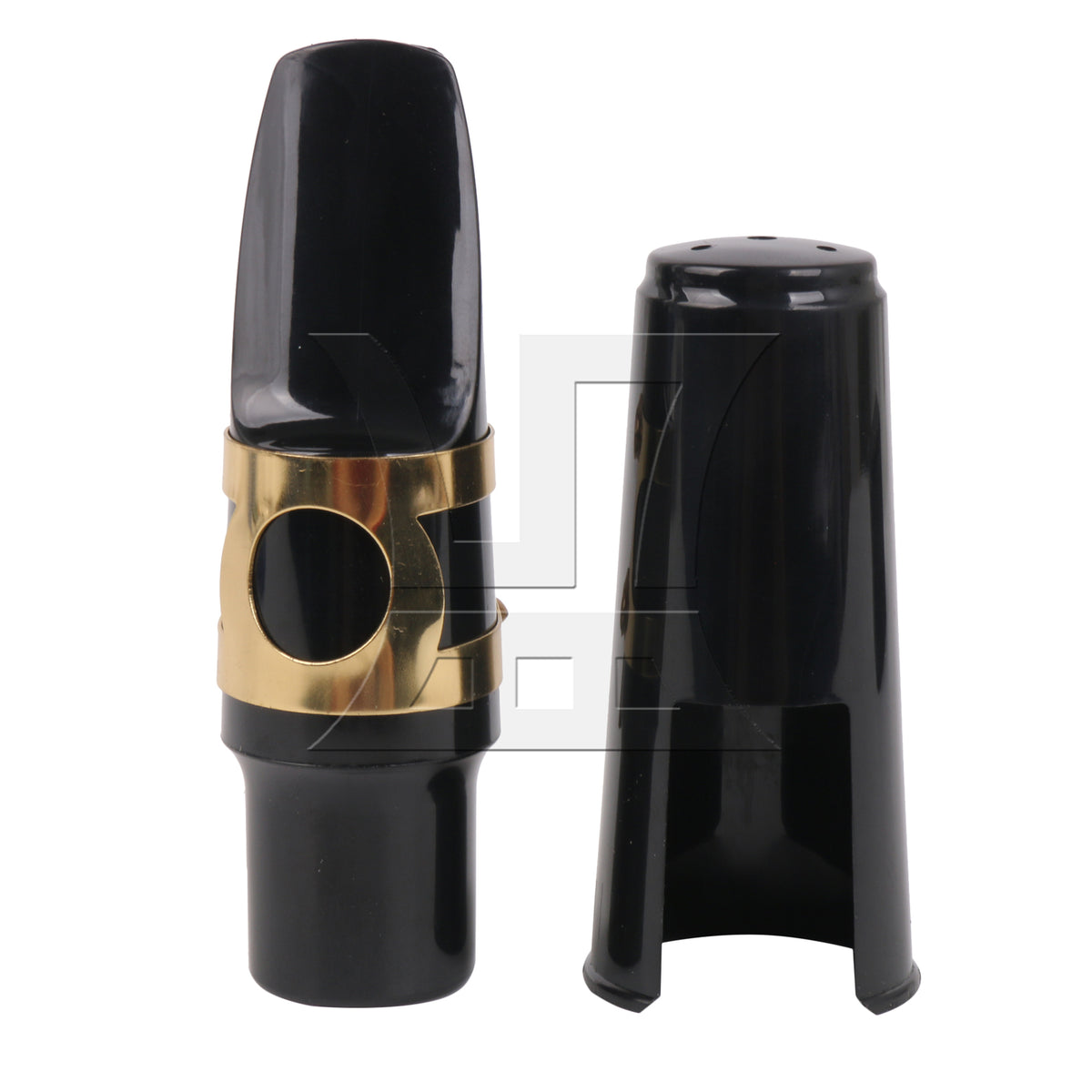 BQLZR 1PC Alto Saxophone Mouthpiece Kit with Metal Ligature Reeds Plastic Cap High Quality Material Black
