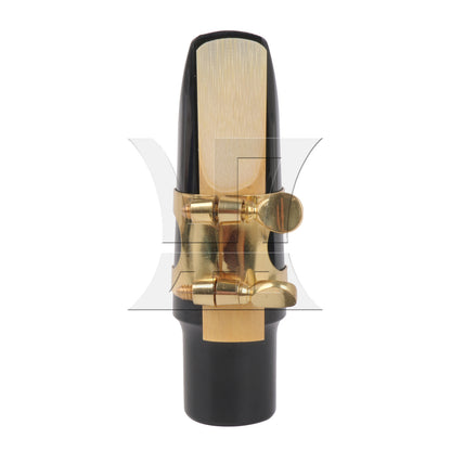 BQLZR 1PC Alto Saxophone Mouthpiece Kit with Metal Ligature Reeds Plastic Cap High Quality Material Black
