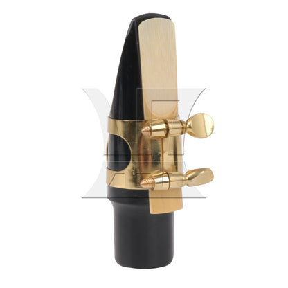 BQLZR 1PC Alto Saxophone Mouthpiece Kit with Metal Ligature Reeds Plastic Cap High Quality Material Black