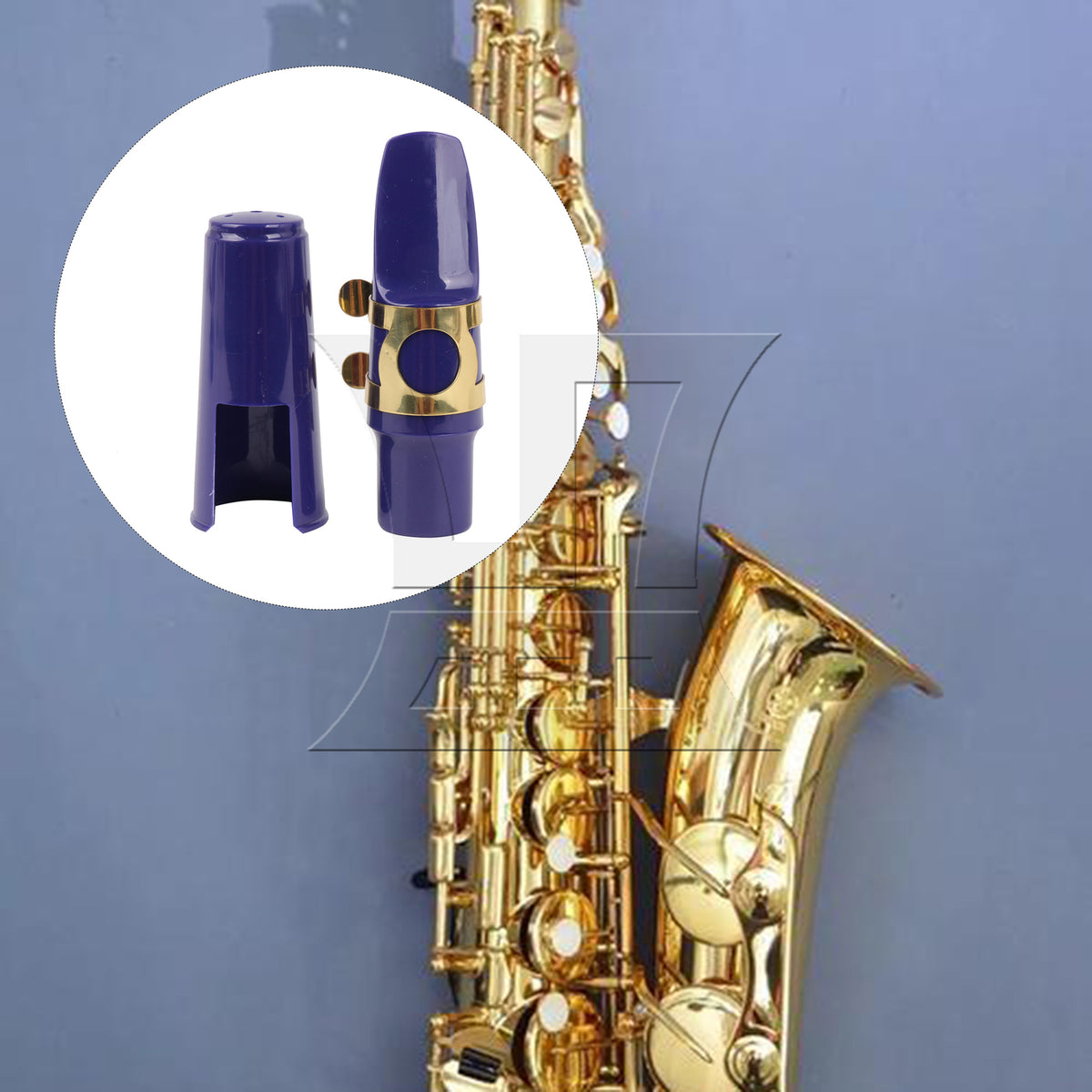BQLZR 1PC Alto Saxophone Mouthpiece Kit with Metal Ligature Reeds Plastic Cap High Quality Material Purple