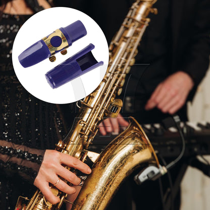 BQLZR 1PC Alto Saxophone Mouthpiece Kit with Metal Ligature Reeds Plastic Cap High Quality Material Purple