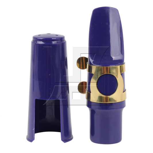 BQLZR 1PC Alto Saxophone Mouthpiece Kit with Metal Ligature Reeds Plastic Cap High Quality Material Purple
