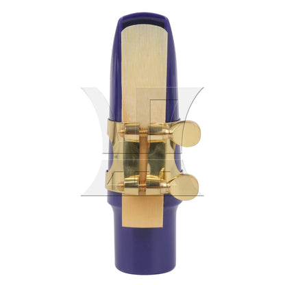 BQLZR 1PC Alto Saxophone Mouthpiece Kit with Metal Ligature Reeds Plastic Cap High Quality Material Purple