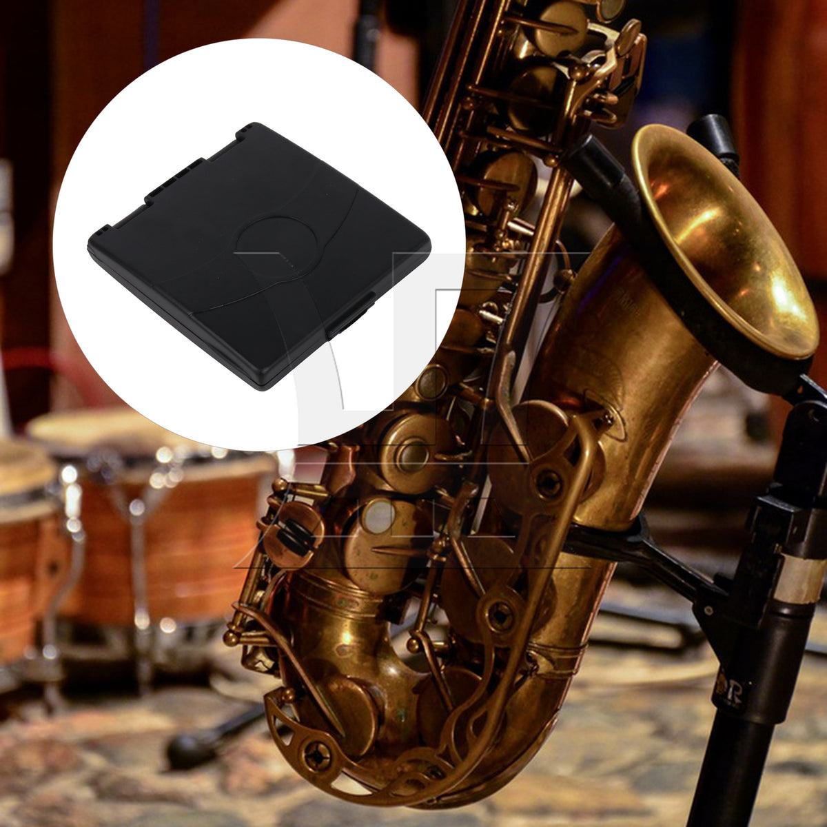 BQLZR 1pc Plastic Saxophone Mouthpiece Box Easy to Carry