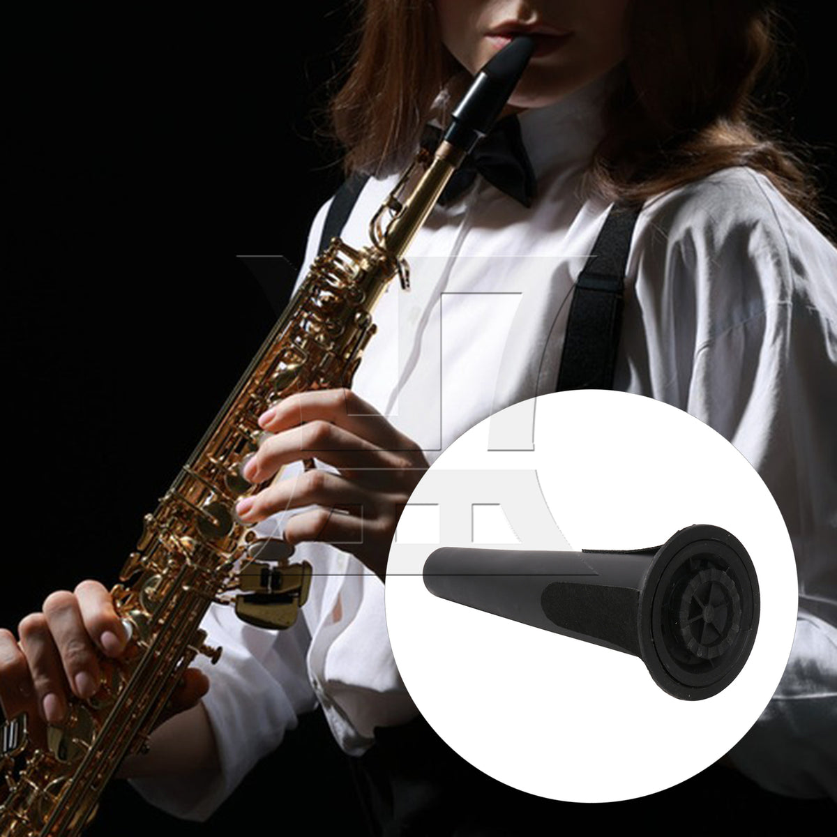 BQLZR 1pc Foldable Tenor Saxophone Stand Wind Band Tripod