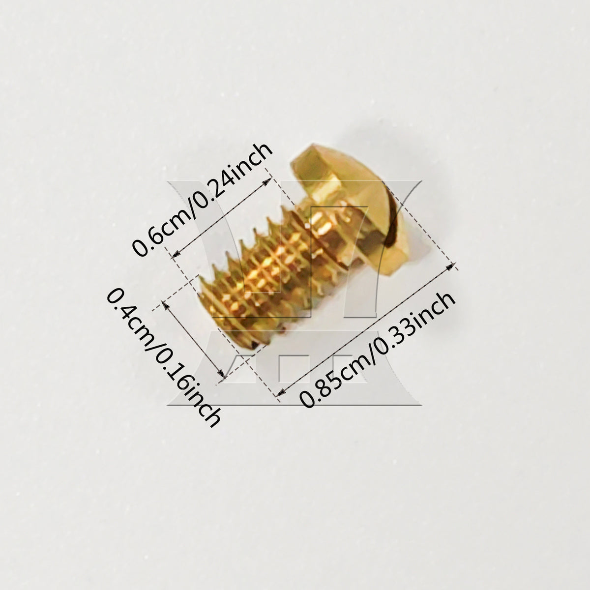 BQLZR 10pcs Saxophone Brass Repair Screws M4 Easy to Carry