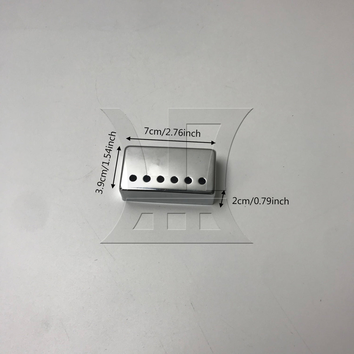 BQLZR 1pc Metal Pickup Cover 50mm Chrome Electric Guitar Pickup Border Frame