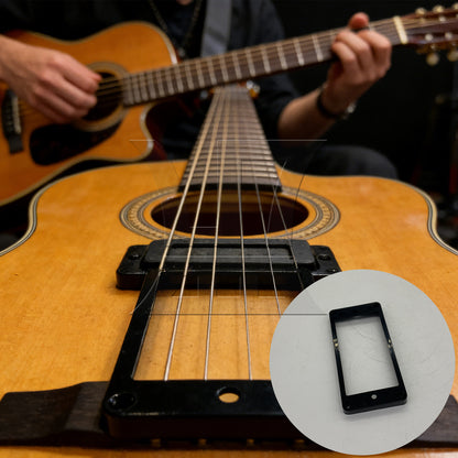 BQLZR 1pc Plastic Guitar Pickup Ring 7 x 9 Cm Black Electric Guitar Pickup Border Frame