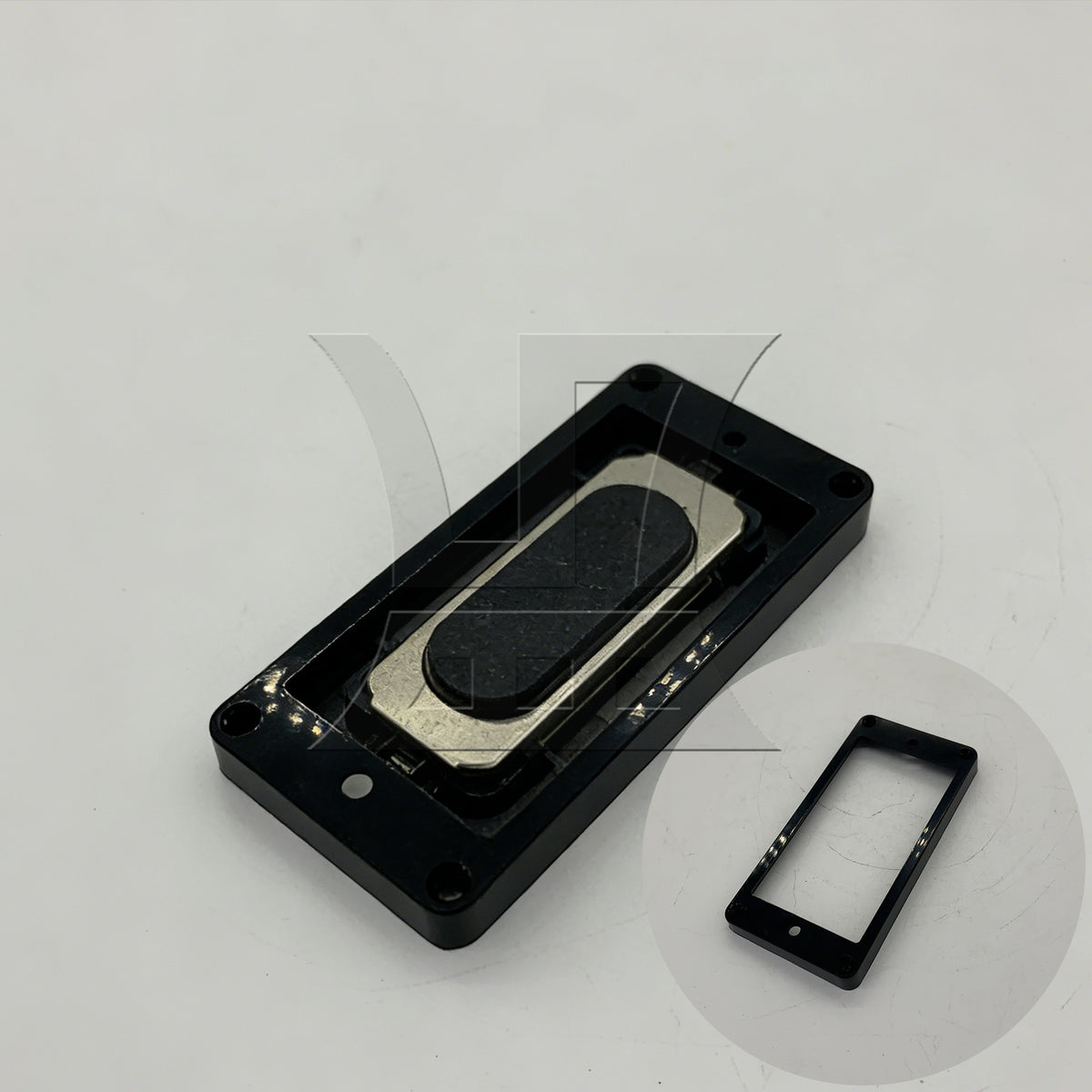 BQLZR 1pc Plastic Guitar Pickup Ring 7 x 9 Cm Black Electric Guitar Pickup Border Frame