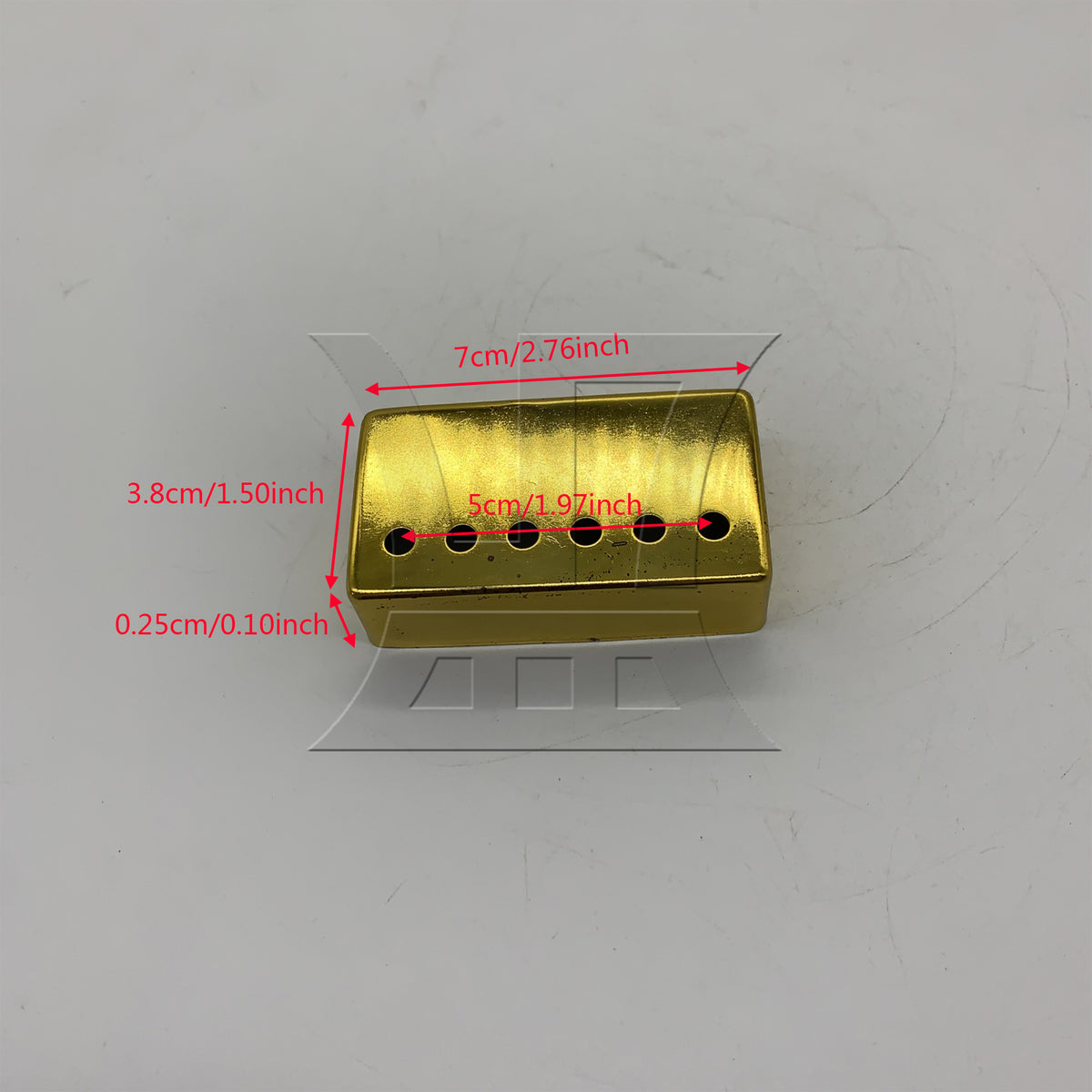 BQLZR 1pc Metal Pickup Cover 50cm  Gold Electric Guitar Pickup Modified Case Cover