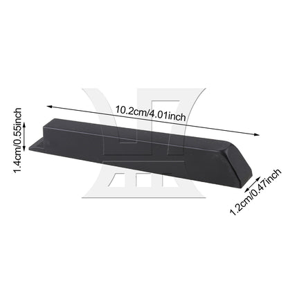 BQLZR 1pc PVC Piano Key Tops Black Musical Instrument Accessories